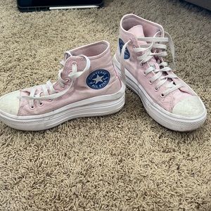 pink converse size 7.5 decent condition